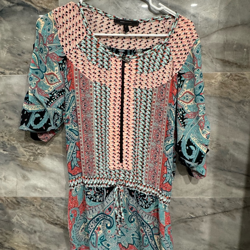 BCBG MAXAZRIA Multicolor Paisley Women's Romper